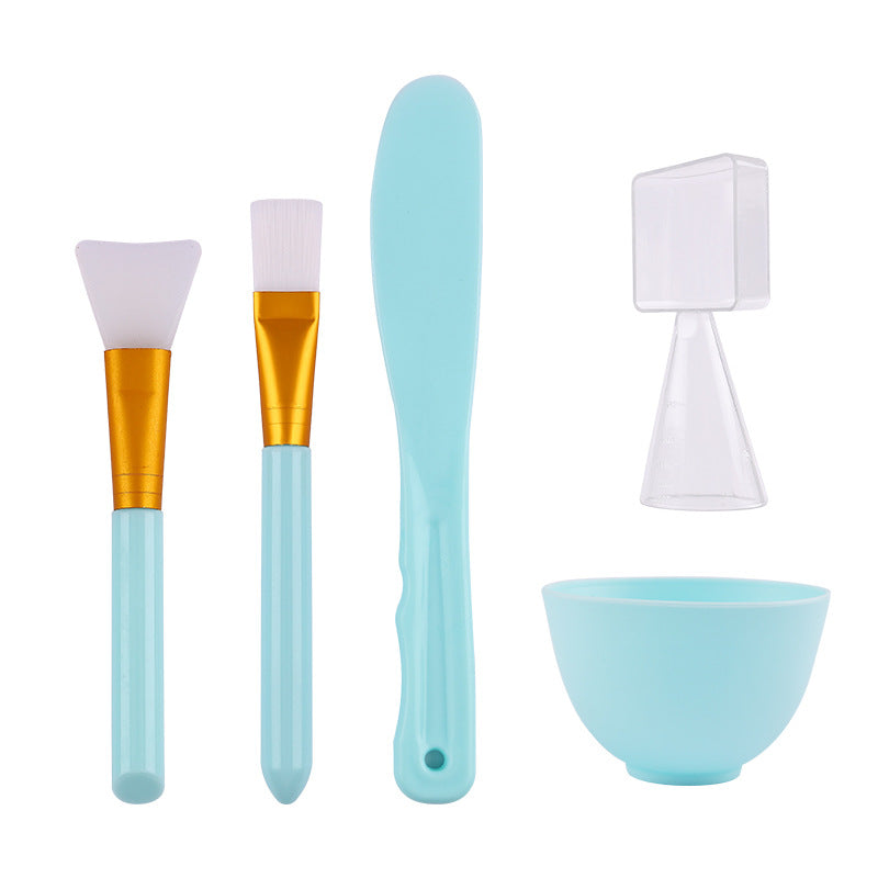 DIY homemade mask tool set silicone mask brush mask bowl soft brush 5-piece set film adjustment stick spot - image 5
