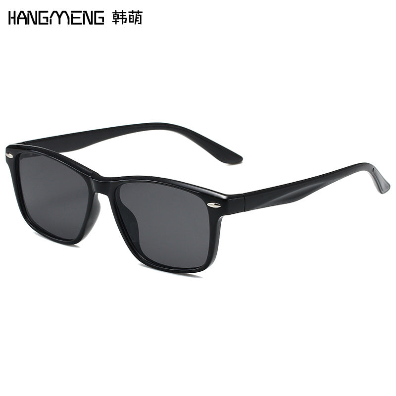 Cross-border new European and American fashion sunglasses men and women with square sunglasses classic rice nail glasses Y7009 - image 1