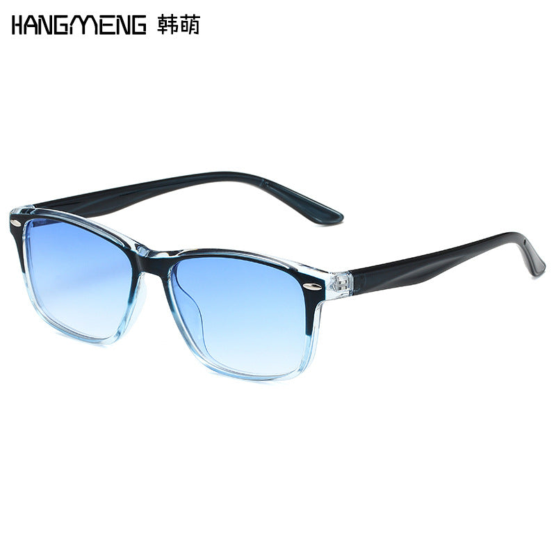 Cross-border new European and American fashion sunglasses men and women with square sunglasses classic rice nail glasses Y7009 - image 2