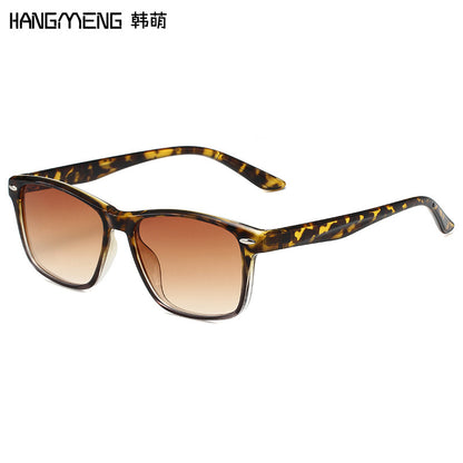 Cross-border new European and American fashion sunglasses men and women with square sunglasses classic rice nail glasses Y7009 - image 3