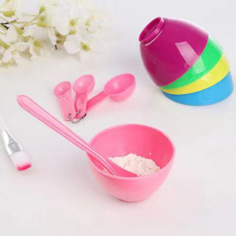 Facial mask Bowl set and brush six-piece set facial mask brush stick DIY facial mask beauty makeup makeup makeup tools - image 2