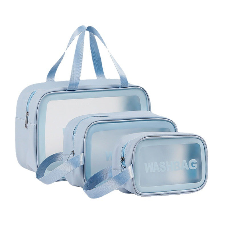 Pu Waterproof Toiletry Bag for Business Trips, Travel, Skin Care Product Storage Bag, Cosmetic Bag, Large Capacity Portable Toiletry Bag for Women - image 5