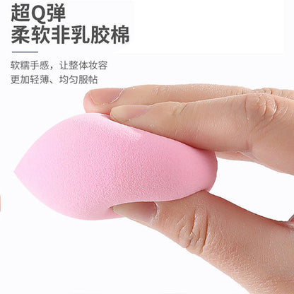 Play makeup balls powder puff beauty makeup eggs do not eat powder water droplets cut noodles dry and wet dual-use super soft sponge eggs do not eat powder Q - image 3