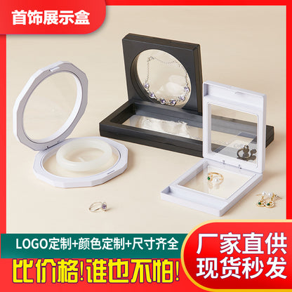 Jewelry Storage Box Pe Film Suspension Box Transparent Display Necklace Ring Earrings Nail Dustproof Packaging Jewelry Gift Box - image 4