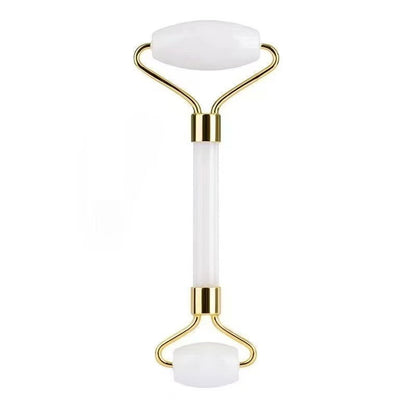 Jade Roller Beauty Massager Metal Manual Double-Headed Facial Relaxation Massager Eye Lifting and Scraping Set - image 5