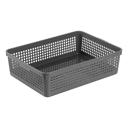 Simple Rattan Plastic Stackable Snack Storage Frame Bathroom Storage Basket Cosmetic Storage Basket Sundries Classification Storage - image 5