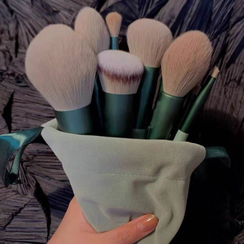 Beginner 13 Makeup Brush Set Full Set of Super Soft Eye Paint Students Affordable Storage Portable - image 1