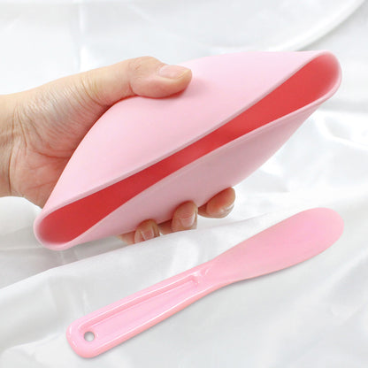 Beauty makeup tools TPR imitation silicone mask bowl plastic soft bowl mask stick film bowl supplies beauty suit medium size - image 1