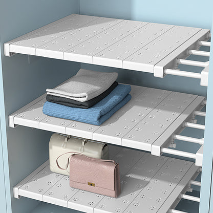 Wardrobe Nail-free Retractable Storage Partition Kitchen Partition Board Dormitory Cabinet Cabinet Layered Rack Bathroom Storage Rack - image 1