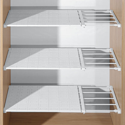 Wardrobe Nail-free Retractable Storage Partition Kitchen Partition Board Dormitory Cabinet Cabinet Layered Rack Bathroom Storage Rack - image 2