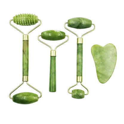 Factory direct supply natural jade beauty container massager facial roller Jade beauty instrument beauty Jade scraping tablets - image 2