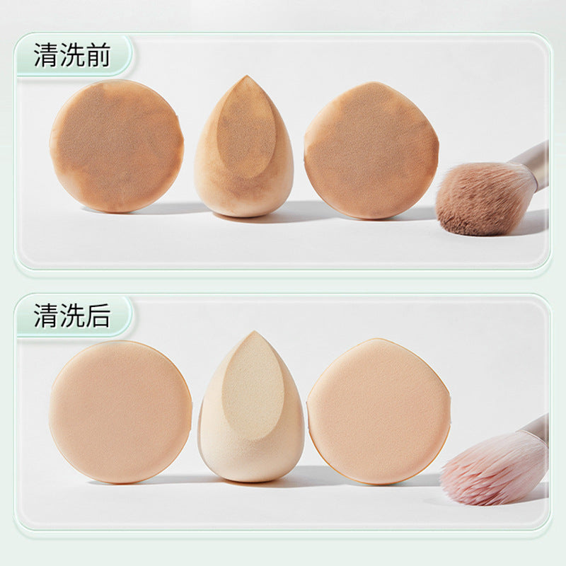 Powder puff powder brush cleaning liquid beauty makeup egg makeup brush cleaning agent air cushion sponge face powder puff special wholesale - image 4