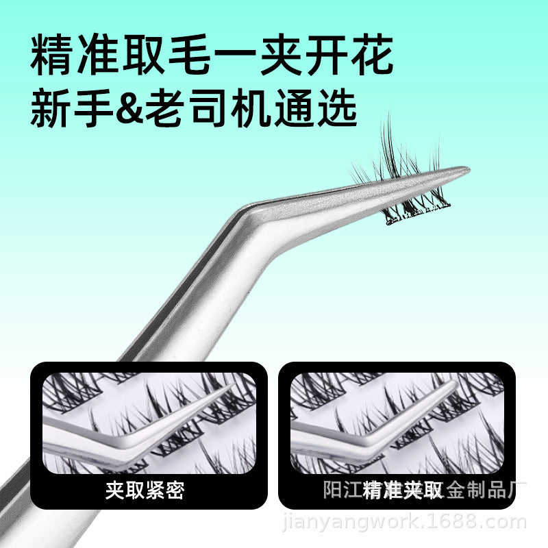 Manufacturer of False Eyelash Tweezers, Eyelash Artist Grafting Eyelash Curler, Dolphin Clip, Gold Feather Clip, High-Precision Flowering Tweezers Tool - image 2
