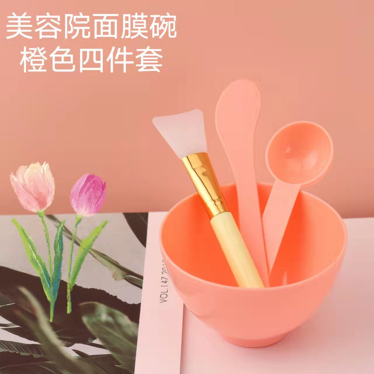 High-End Facial Mask Bowl with Spoon and Brush, Beauty Salon Facial Tools and Supplies, Special Set for Mixing Traditional Chinese Medicine, Goddess Edition - image 2
