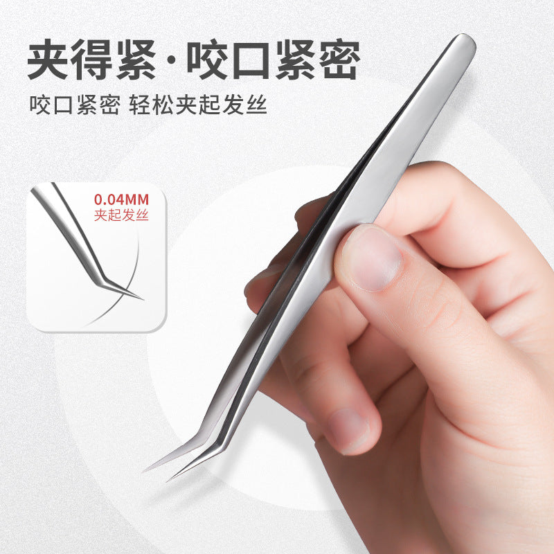 Eyelash Tweezers Can Be Shipped, Grafted Eyelash Tweezers, Beautiful Eyelash Tweezers, Flowering Gold Feather Clips, False Eyelash Curlers, Beauty Tools - image 3