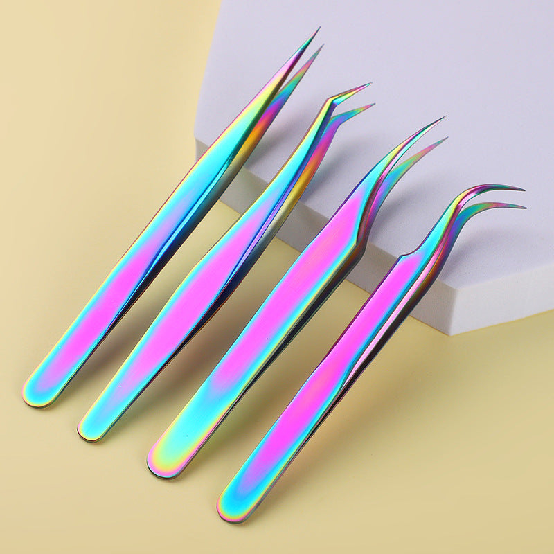 Eyelash Tweezers Can Be Shipped, Grafted Eyelash Tweezers, Beautiful Eyelash Tweezers, Flowering Gold Feather Clips, False Eyelash Curlers, Beauty Tools - image 4
