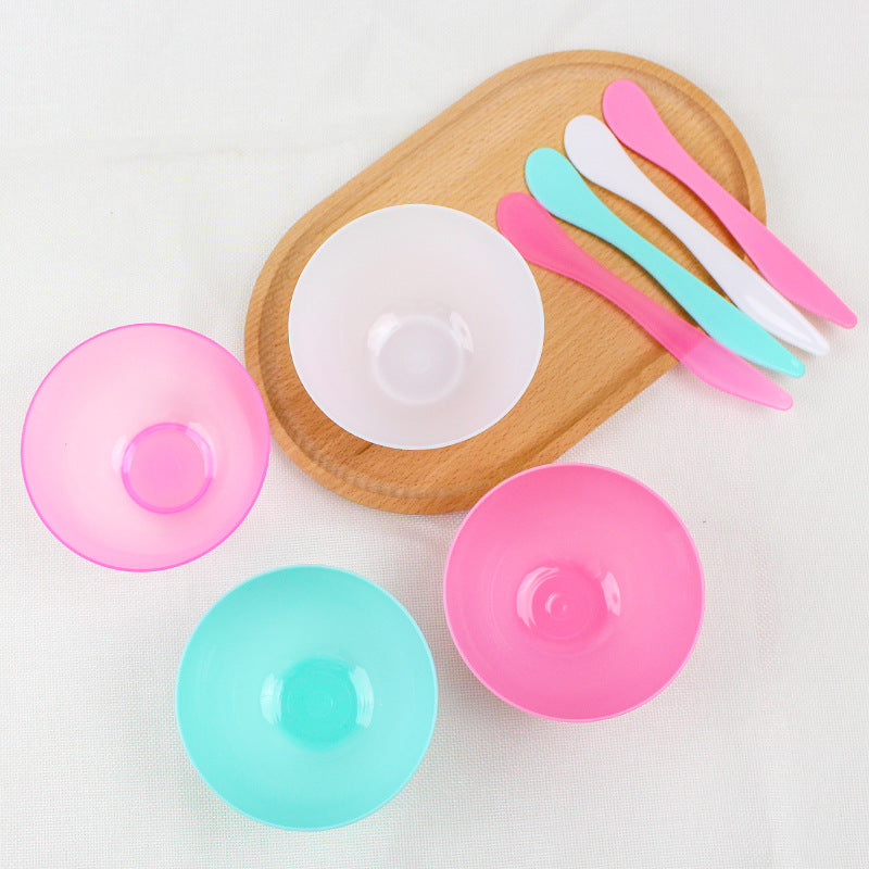 Large and Small Mask Bowl Film Mixing Rod Beauty Salon Spa Tools Plastic Bowl Mask Scraper Factory Wholesale - image 2