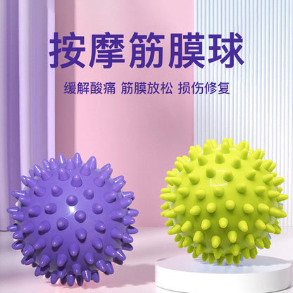 Pricking ball massage acupoint grip ball pointed nail fascia yoga ball fitness ball PVC plantar relaxation hedgehog ball - image 1