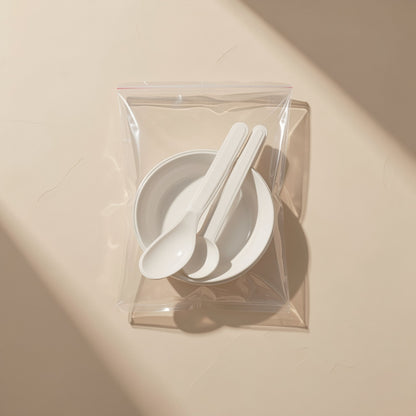 PP plastic mask bowl set with bowl, mask stick and stirring stick - view 2