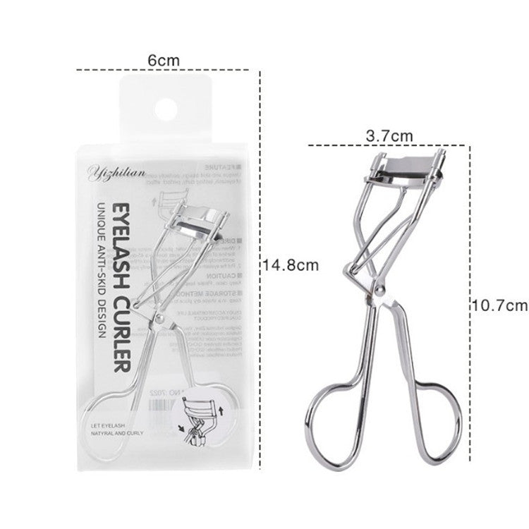 Wholesale Portable Stainless Steel Silver Eyelash Curler Curling and Shaping Without Clipping Eyelids False Eyelash Curler Makeup Beauty Tool - image 5