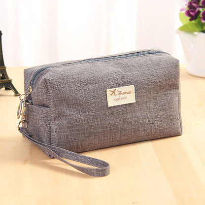 Oxford Cloth Hand Makeup Bag Women's Simple Small Square Bag Portable Large Capacity Cosmetic Storage Bag Wholesale Printable - image 5