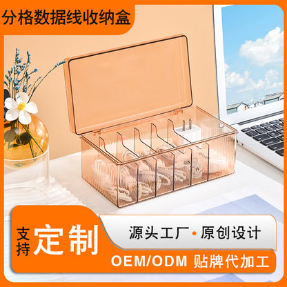 Transparent Eyelashes and Manicure Cosmetics Storage Box with Lid Design Dustproof Large Capacity Classy Generous Acrylic Jewelry - image 1