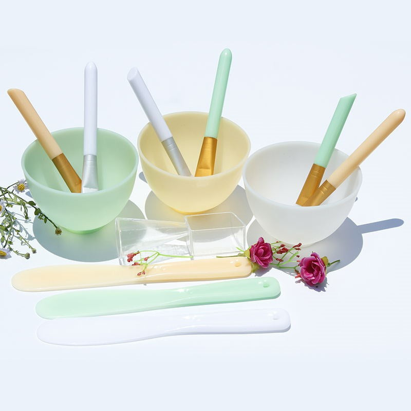Silicone mask brush mask bowl mask stick mask spoon spa mask bowl five-piece set beauty tools - image 1