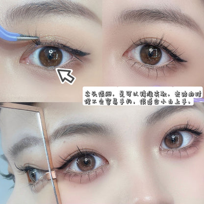 Bqi Oblique Grafting False Eyelash Curler False Eyelash Assistant Stainless Steel Eyebrow Trimming Beard Plucking Tweezers Cross-Border Makeup - image 4