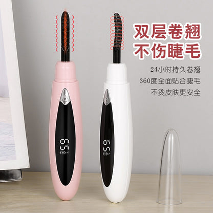 New electric eyelash curling device electric heating curling clip eyelash curling clip USB charging electric eyelash curling device in stock - image 4