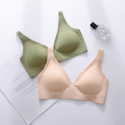 Seamless Jelly Bra for Women with Small Bust, Push-Up, Wireless, One-Piece Sports Beauty Back Bra, Thin Style, Cross-Border Plus Size - image 2