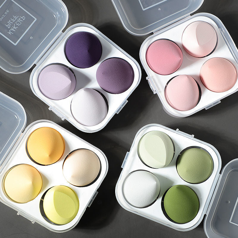Factory direct egg shell beauty makeup eggs do not eat powder super soft boxed powder puff dry and wet dual-use makeup sponge makeup eggs - image 1