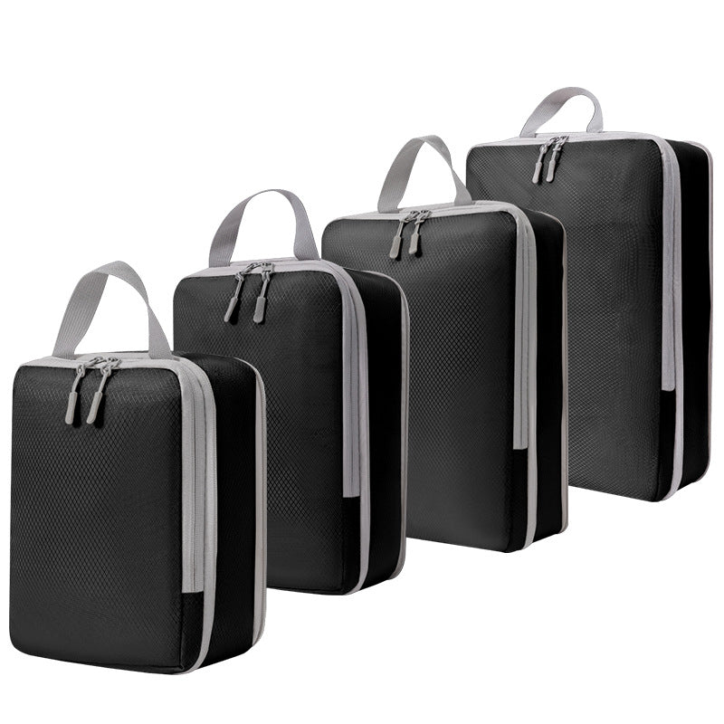 Travel Compression Storage Bag 9-Piece Set, Business Trip Luggage Folding Storage Bag, Makeup and Toiletries Classification Drawstring Shoe Bag - image 5