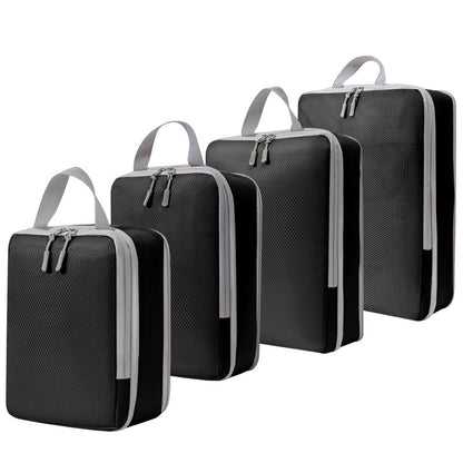 Travel Compression Storage Bag 9-Piece Set, Business Trip Luggage Folding Storage Bag, Makeup and Toiletries Classification Drawstring Shoe Bag - image 5