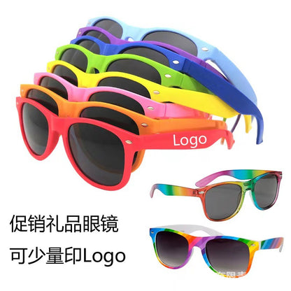 Factory Direct Sales European and American Wholesale Rice Nail Sunglasses Fashion Retro Star Style Candy Color Sunglasses Can Be Printed with Logo - image 2