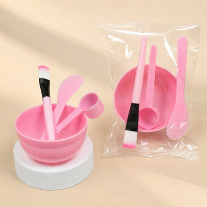 Plastic facial mask bowl set with four pieces and a 170 ml bowl - view 2