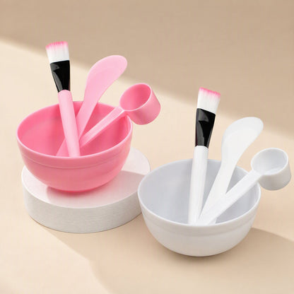 Plastic facial mask bowl set with four pieces and a 170 ml bowl - view 4