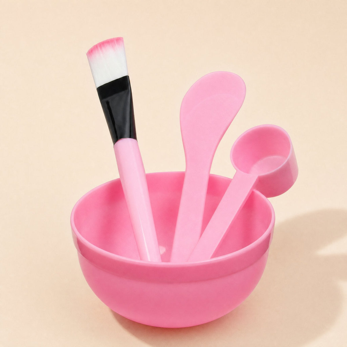 Plastic facial mask bowl set with four pieces and a 170 ml bowl - view 5