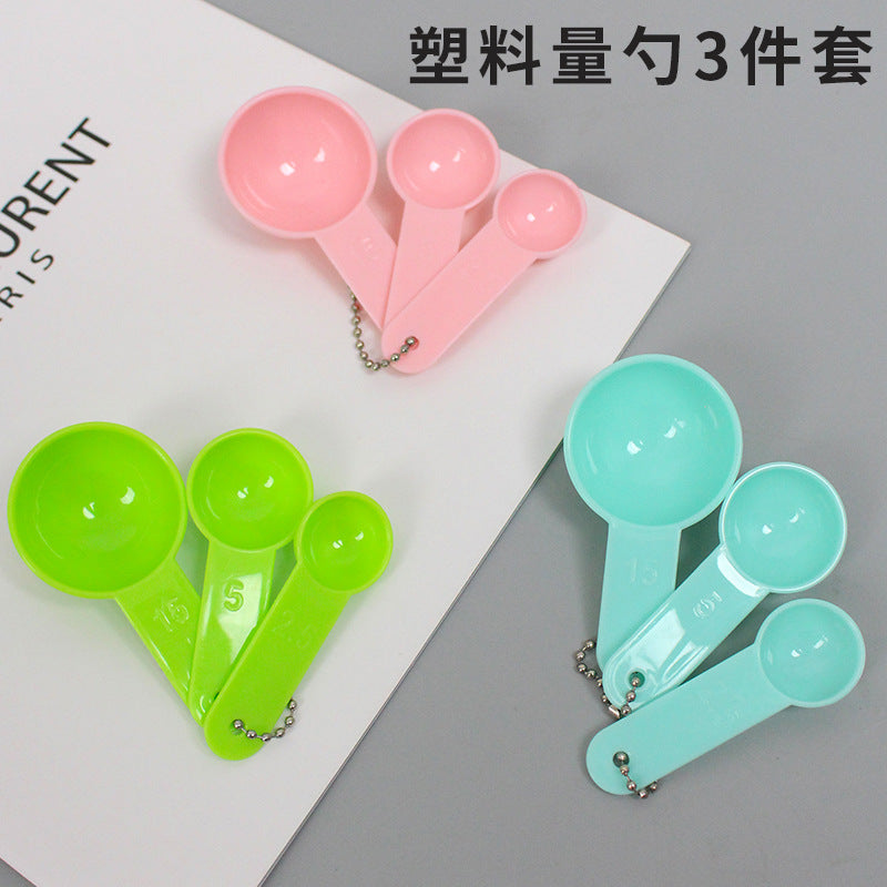 Beauty Mask Spoon Makeup Tool Seaweed Mask Powder Measuring Spoon 2.5/5/15ml Mask Spoon with Chain Three Spoons - image 2