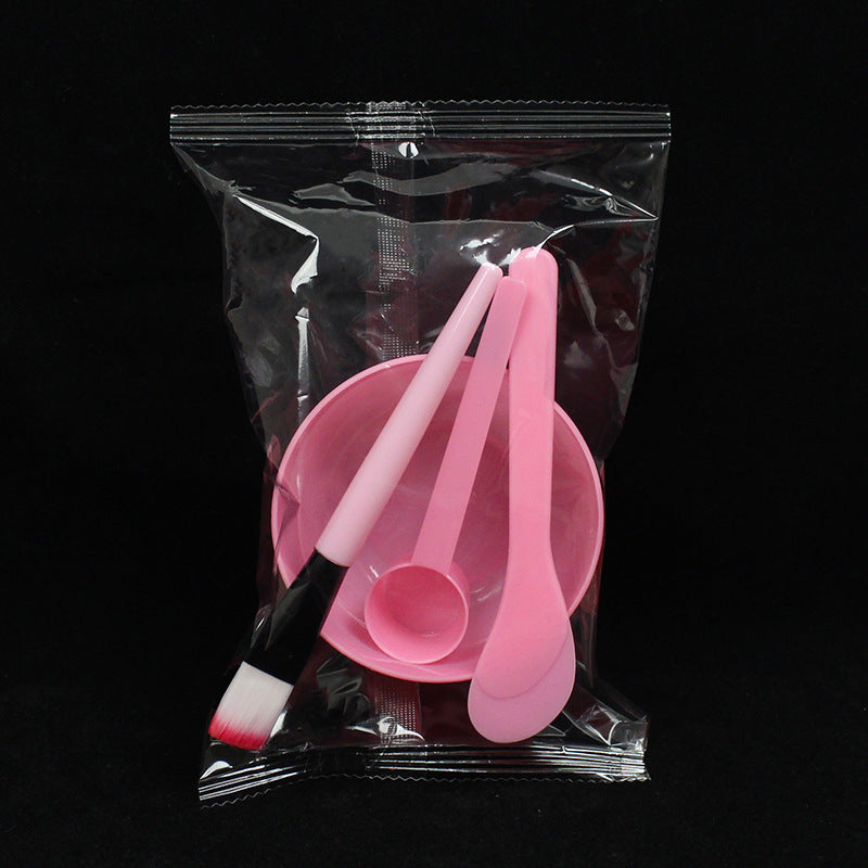Beauty Tools Mask Bowl 4 Four-Piece Set Individually Packaged Mask Adjustment Bowl Mask Stick Scraper Measuring Spoon Makeup Mask Brush - image 1