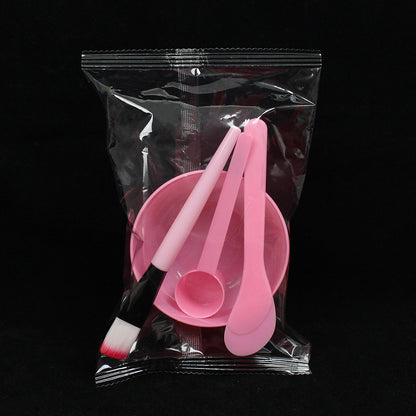Beauty Tools Mask Bowl 4 Four-Piece Set Individually Packaged Mask Adjustment Bowl Mask Stick Scraper Measuring Spoon Makeup Mask Brush - image 1