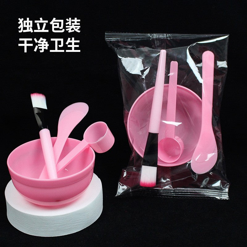 Beauty Tools Mask Bowl 4 Four-Piece Set Individually Packaged Mask Adjustment Bowl Mask Stick Scraper Measuring Spoon Makeup Mask Brush - image 3