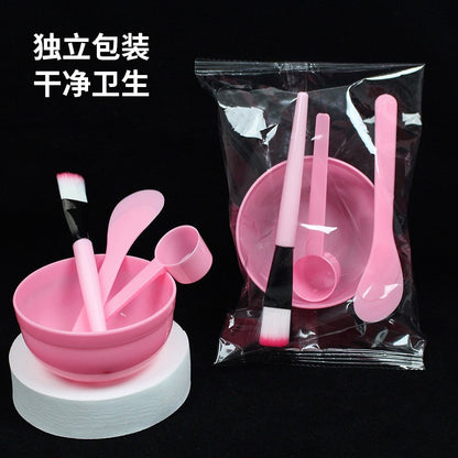 Beauty Tools Mask Bowl 4 Four-Piece Set Individually Packaged Mask Adjustment Bowl Mask Stick Scraper Measuring Spoon Makeup Mask Brush - image 3
