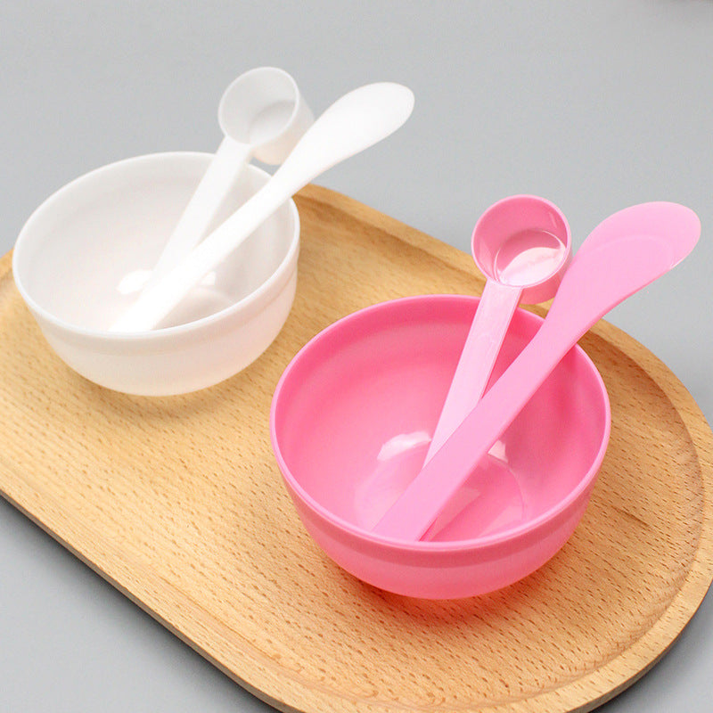 Mask Bowl 3-piece Set Separate Packaging Beauty Tools Beauty Mask Bowl Film Adjusting Stick Plastic Measuring Spoon Spa Utensils - image 2