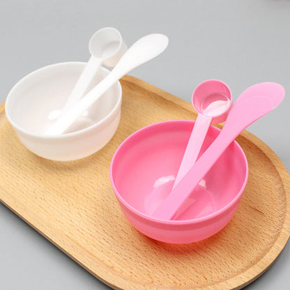 Mask Bowl 3-piece Set Separate Packaging Beauty Tools Beauty Mask Bowl Film Adjusting Stick Plastic Measuring Spoon Spa Utensils - image 2