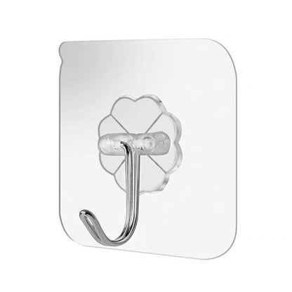 Strong Sticking Hook Seamless Transparent Hook Kitchen Storage Bathroom Waterproof Nail-free Hook Wall Wall Hanging Door Rear Self-adhesive Hook - image 5