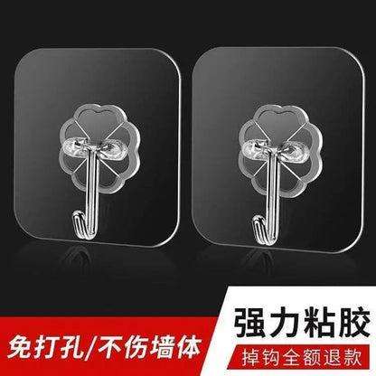 Transparent Traceless Hook, Strong Adhesive Hook, Waterproof Hook, 513 Hook, Kitchen Nano Sticker Nail-Free Hook, Cross-Border - image 1