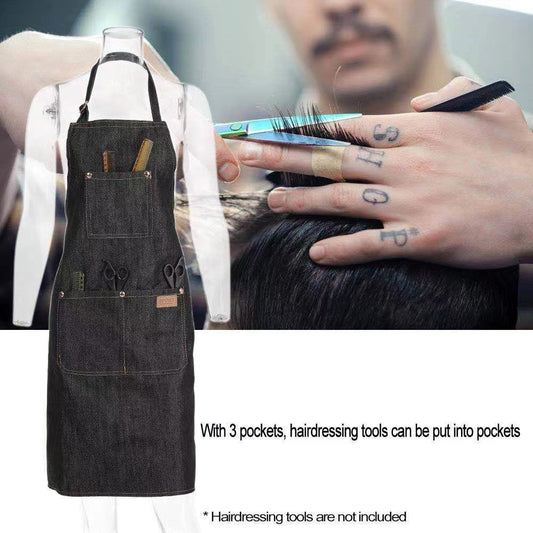 Household Denim Apron for Baristas, Milk Tea Shop, Restaurant Workwear, Nail and Hairdressing Workwear, Hot-Selling Sleeveless - image 1