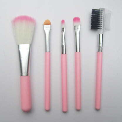 5-Piece Makeup Brush Set, Eye Shadow Brush, Lip Brush, Blush Brush, Eyelash Brush, Beauty Tools, Animal Hair Makeup Brushes - image 2