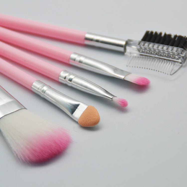 5-Piece Makeup Brush Set, Eye Shadow Brush, Lip Brush, Blush Brush, Eyelash Brush, Beauty Tools, Animal Hair Makeup Brushes - image 4