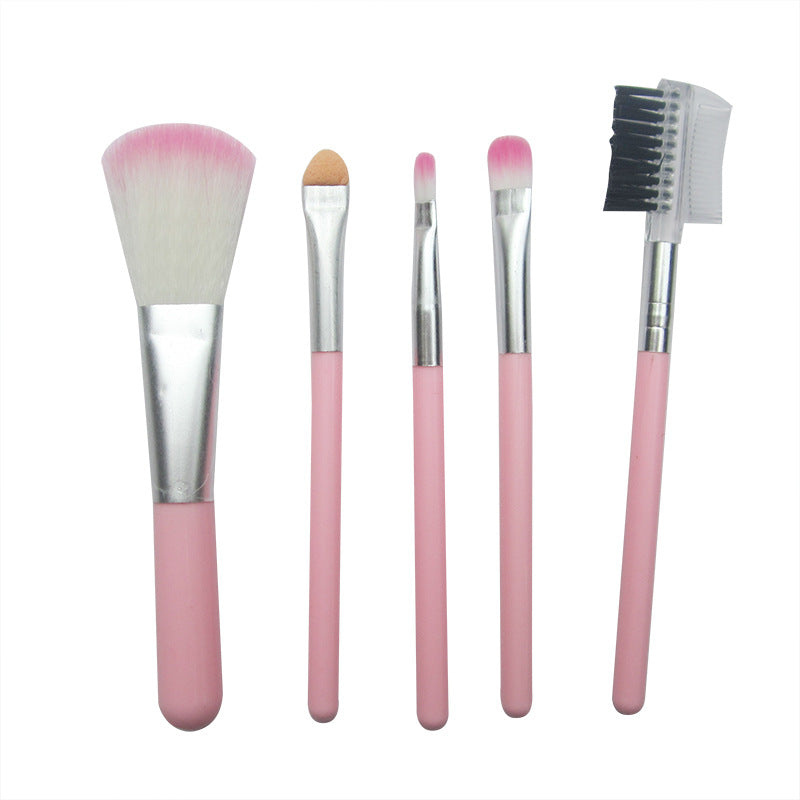 5-Piece Makeup Brush Set, Eye Shadow Brush, Lip Brush, Blush Brush, Eyelash Brush, Beauty Tools, Animal Hair Makeup Brushes - image 5